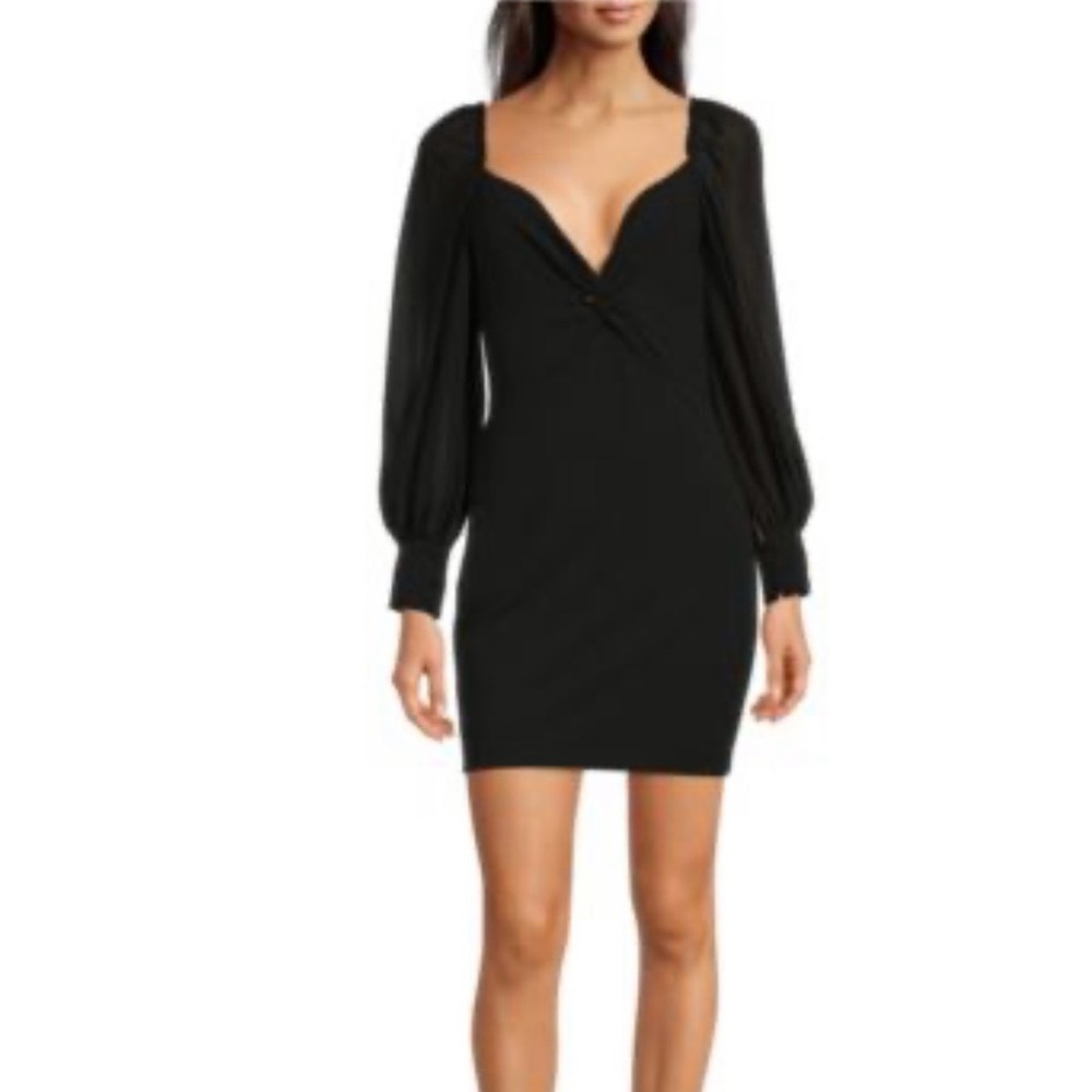 Badgley Mischka Black Mini Dress